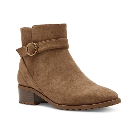 Anne Klein Womens Charlton Booties Brown Ms 10M - Picture 1 of 1